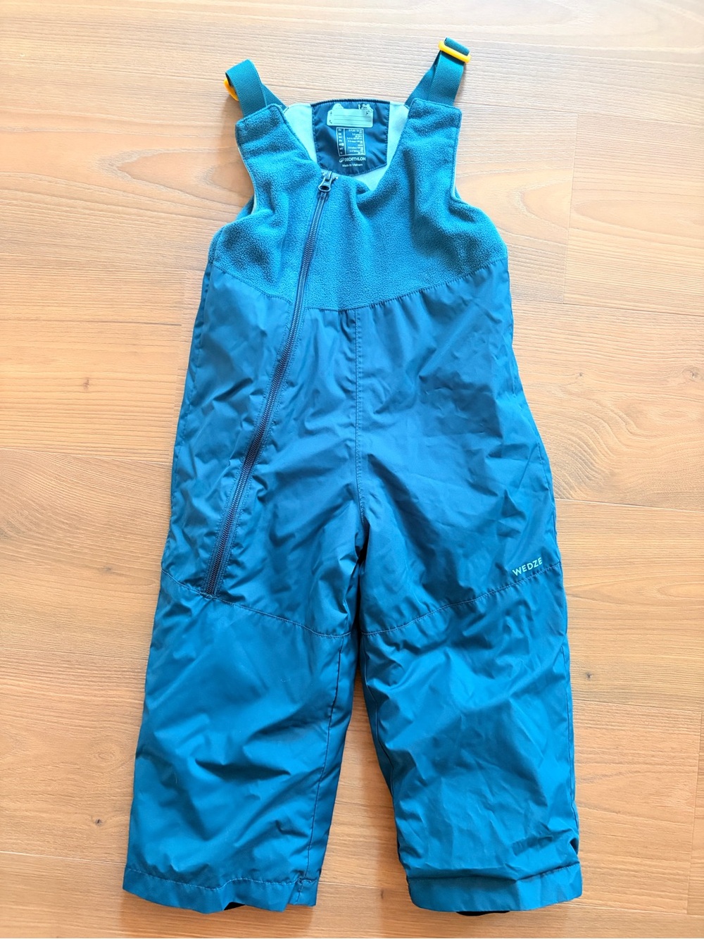 Kids Teal Snow Bib Overalls by Wed'ze Decathlon size 2-3